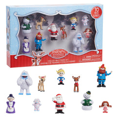 Just Play Rudolph figure from the set with signature red nose for imaginative holiday play