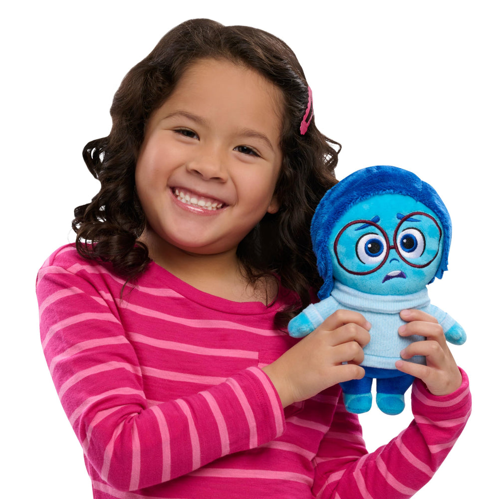 Just Play Sadness plush fabric detail shows velvety-soft material for cozy hugs