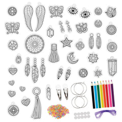 Just Play Shrinky Dinks beads for colorful bead jewelry.