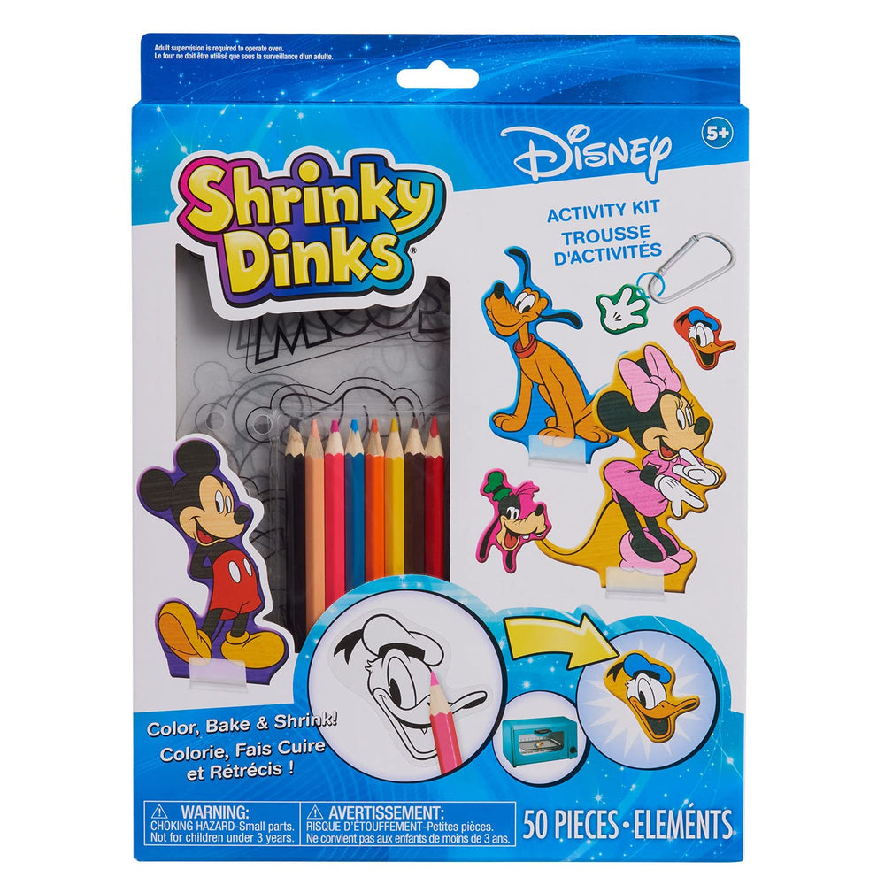 Just Play Shrinky Dinks instruction sheet guiding curious young crafters.