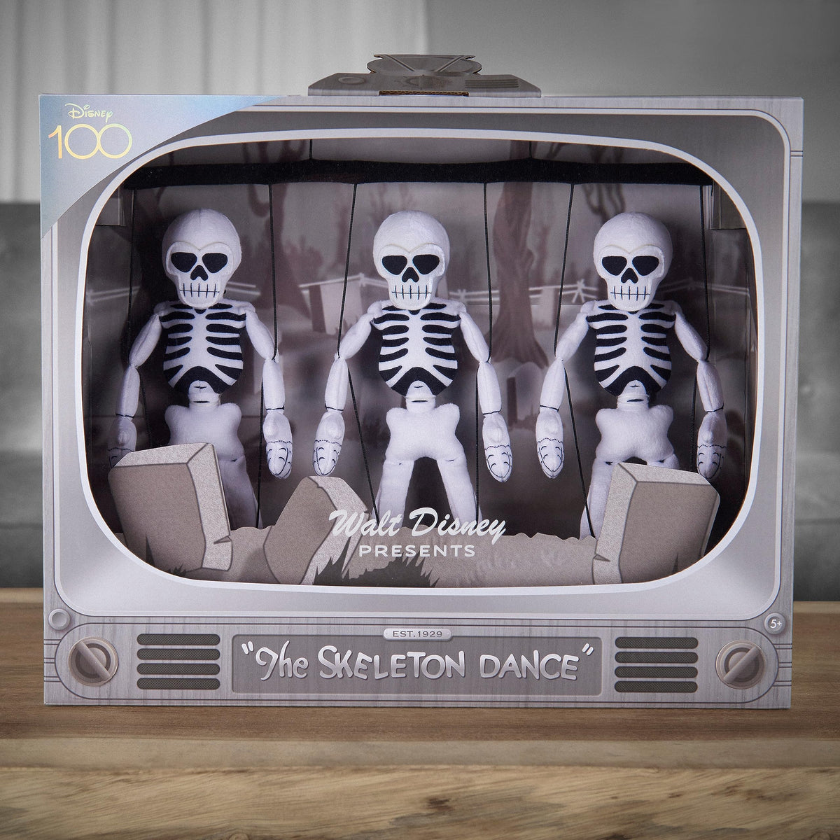 Just Play Skeleton Dance plush doll with three figures for imaginative play and display