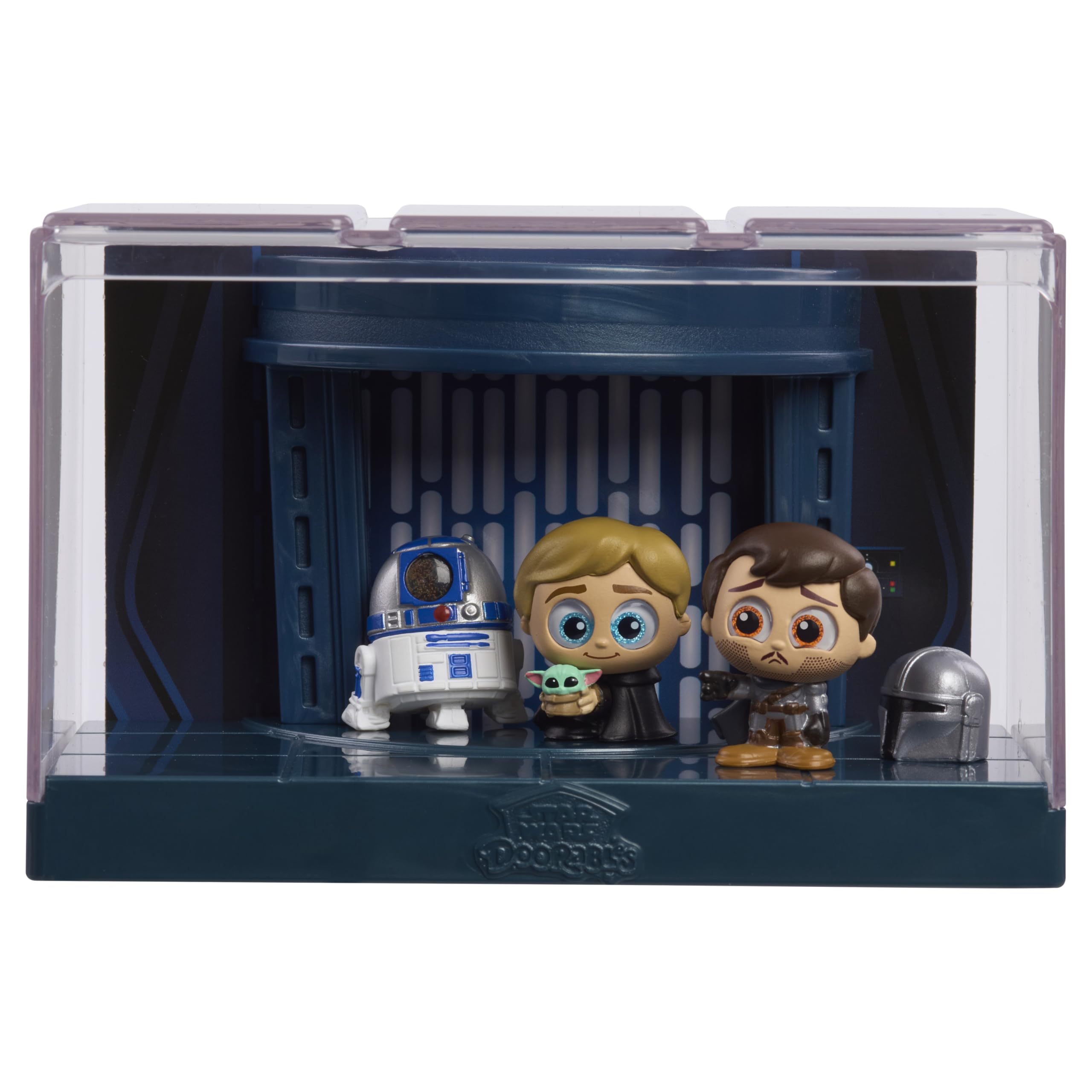 Just Play Star Wars Doorables card backdrop reveal for diorama setup.
