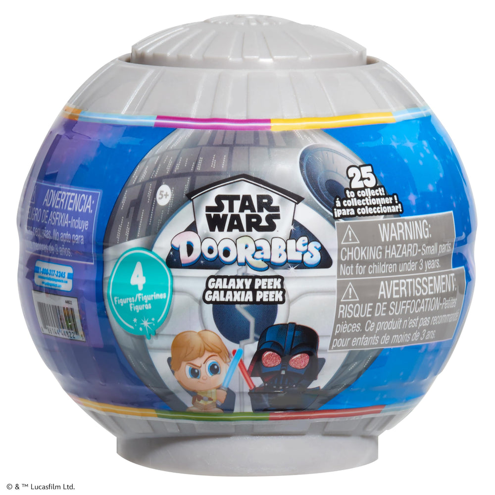Just Play Star Wars Doorables Death Star capsule display for showcasing figures.