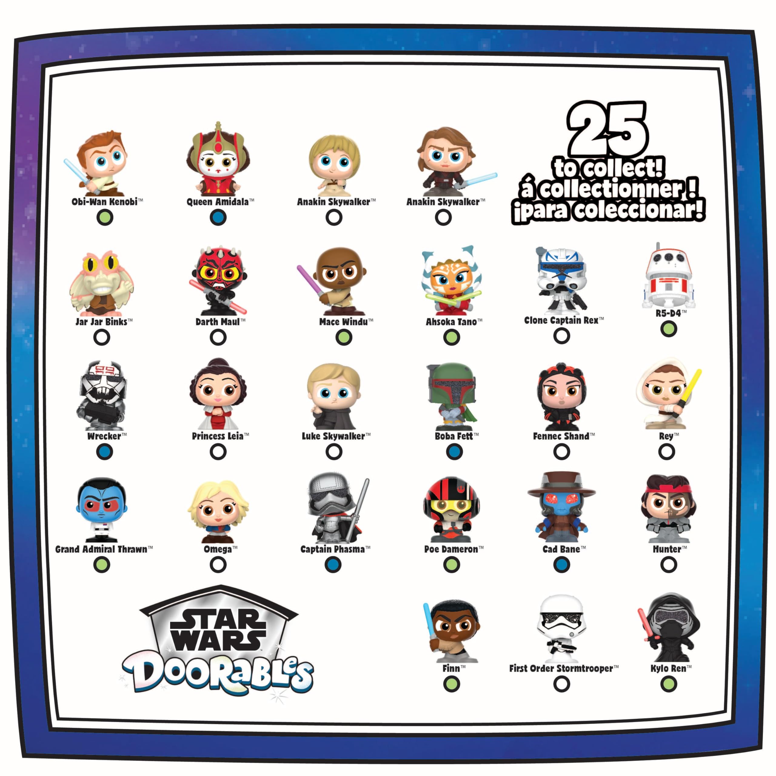 Just Play Star Wars Doorables glittery eyes close up adds sparkle