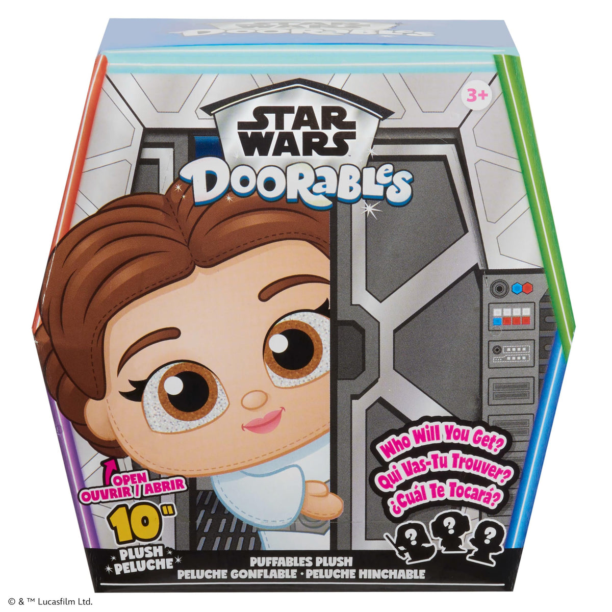 Just Play Star Wars Doorables Puffables 10-inch plush with glittery eyes for cuddling
