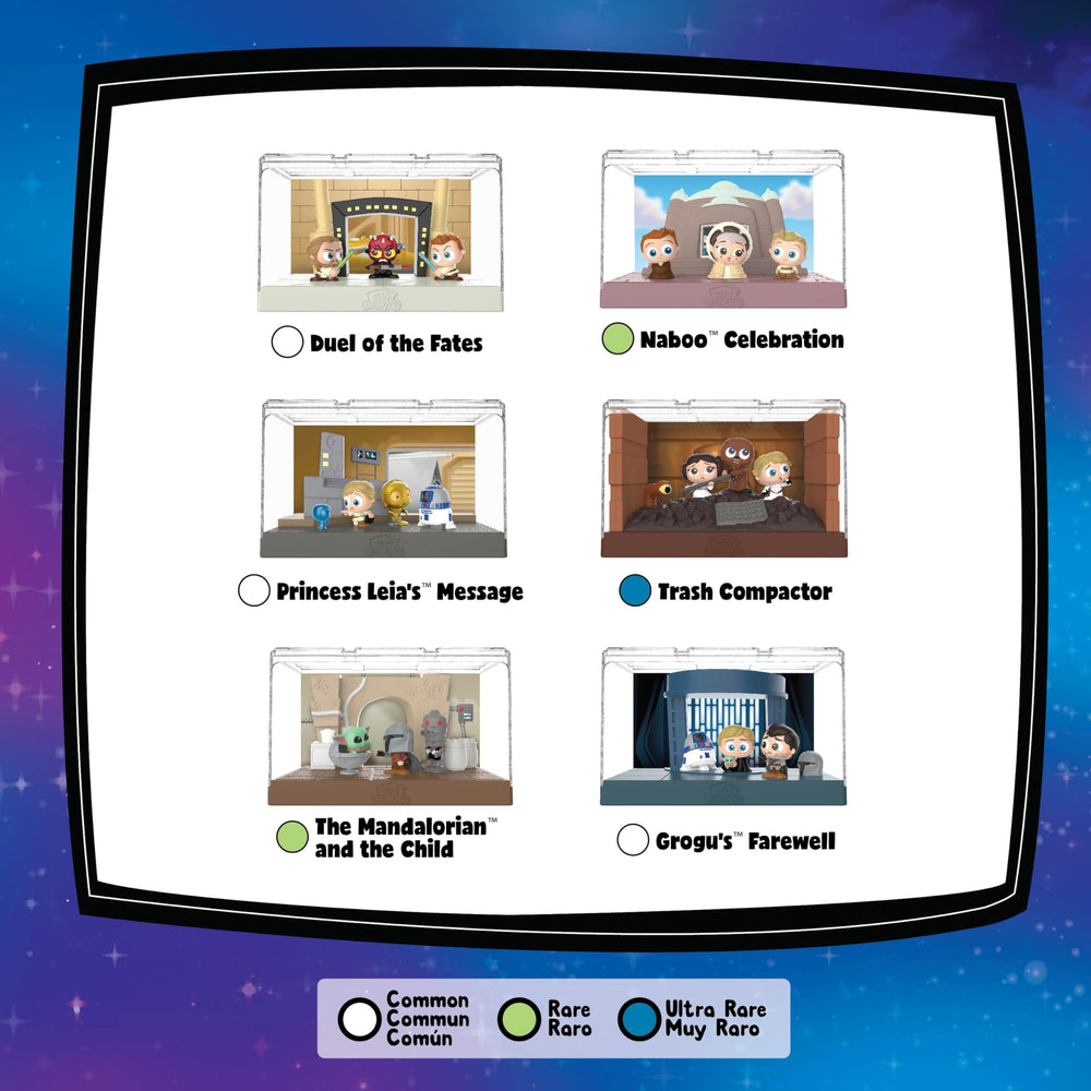 Just Play Star Wars Doorables Widescreen Moments stackable diorama for larger displays.