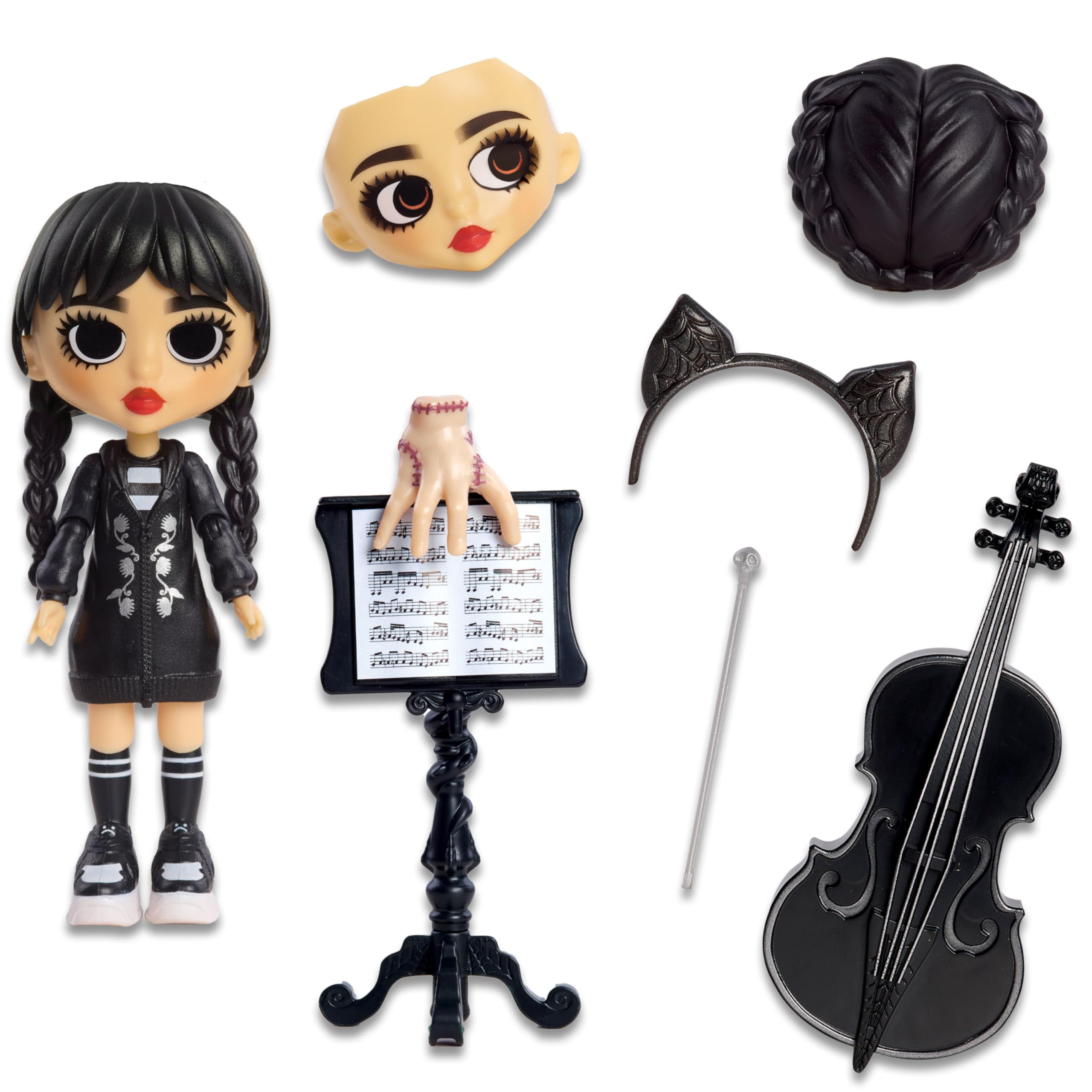 Just Play Wednesday Deluxe figure 6-inch poseable display toy