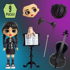 Just Play Wednesday interchangeable face plates for customizable moods