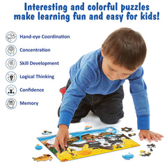 Just Smarty Pirates Puzzle bright colors boost visual matching and focus