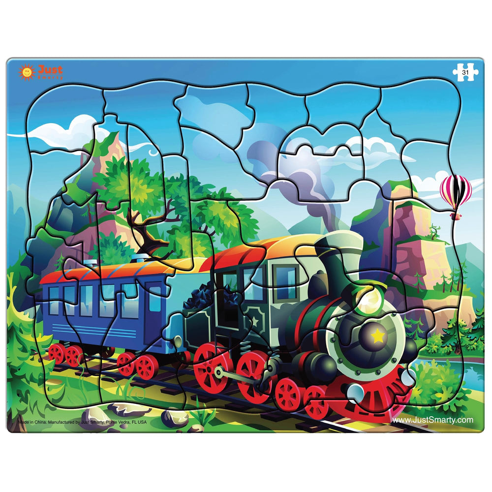 Just Smarty Train Puzzle features a large train piece for shape recognition.