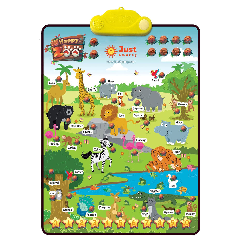 Just Smarty Zoo Animals plays engaging animal sounds for fun learning.