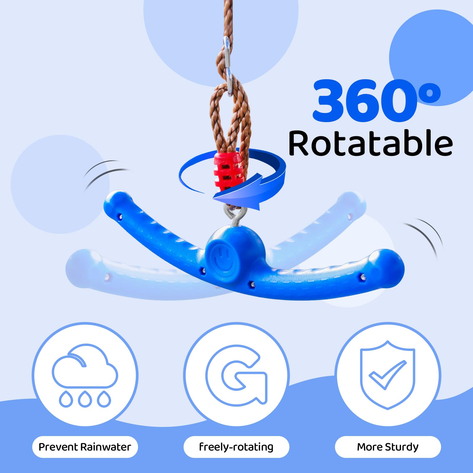 Just Smile backyard setup with ninja twister attachment