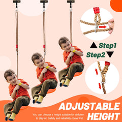Just.smile durable swing supports up to 330 lbs with smooth edges.