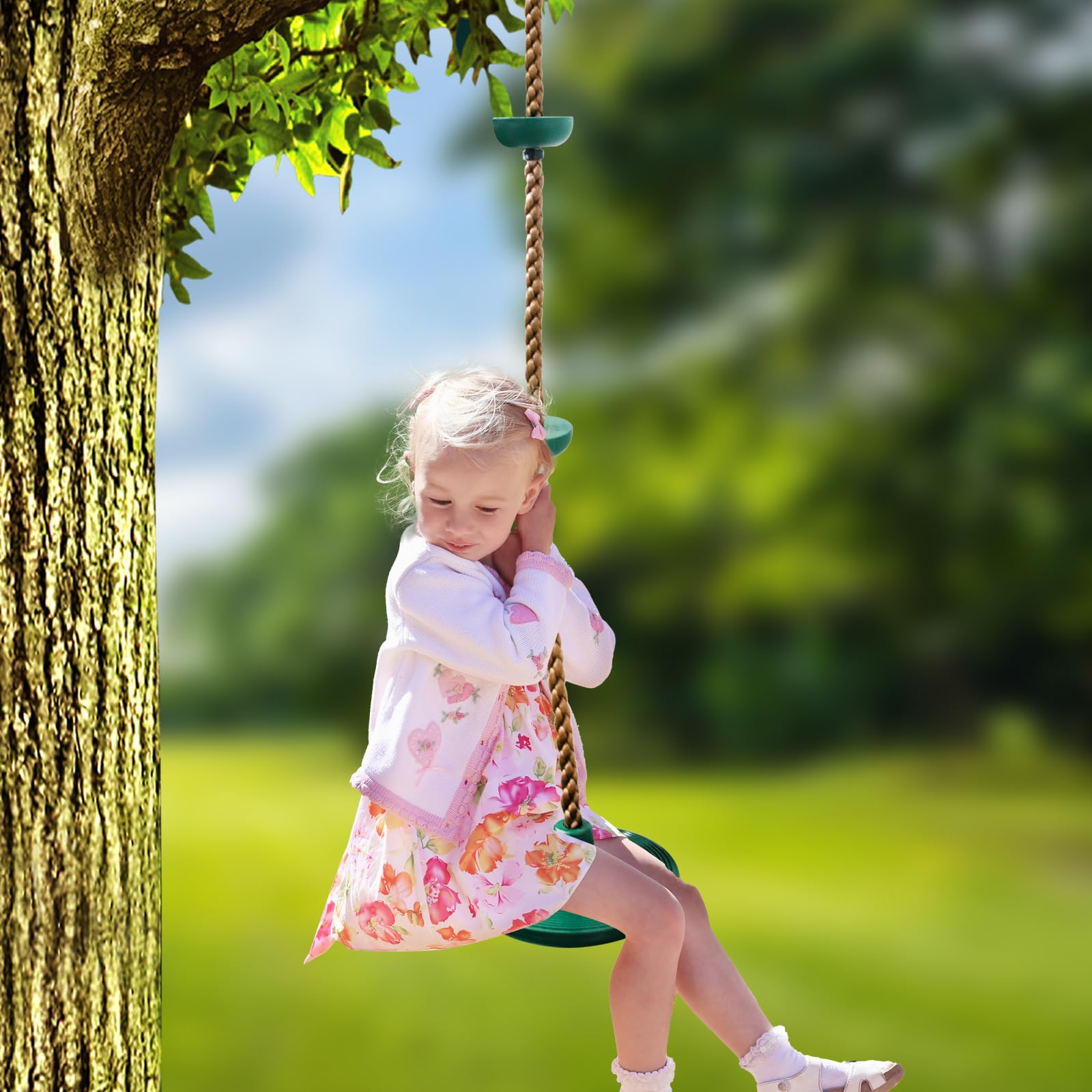 Just.smile four-foot tree strap offers flexible, adjustable hanging between trees