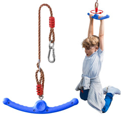 Just Smile Ninja Twister blue handle enables safe backyard play