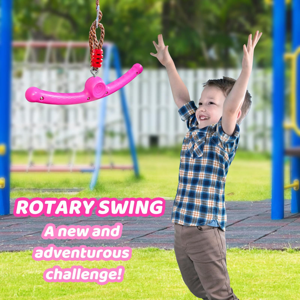 Just.smile Ninja-Twister ensures outdoor or indoor play with vibrant rose red color.