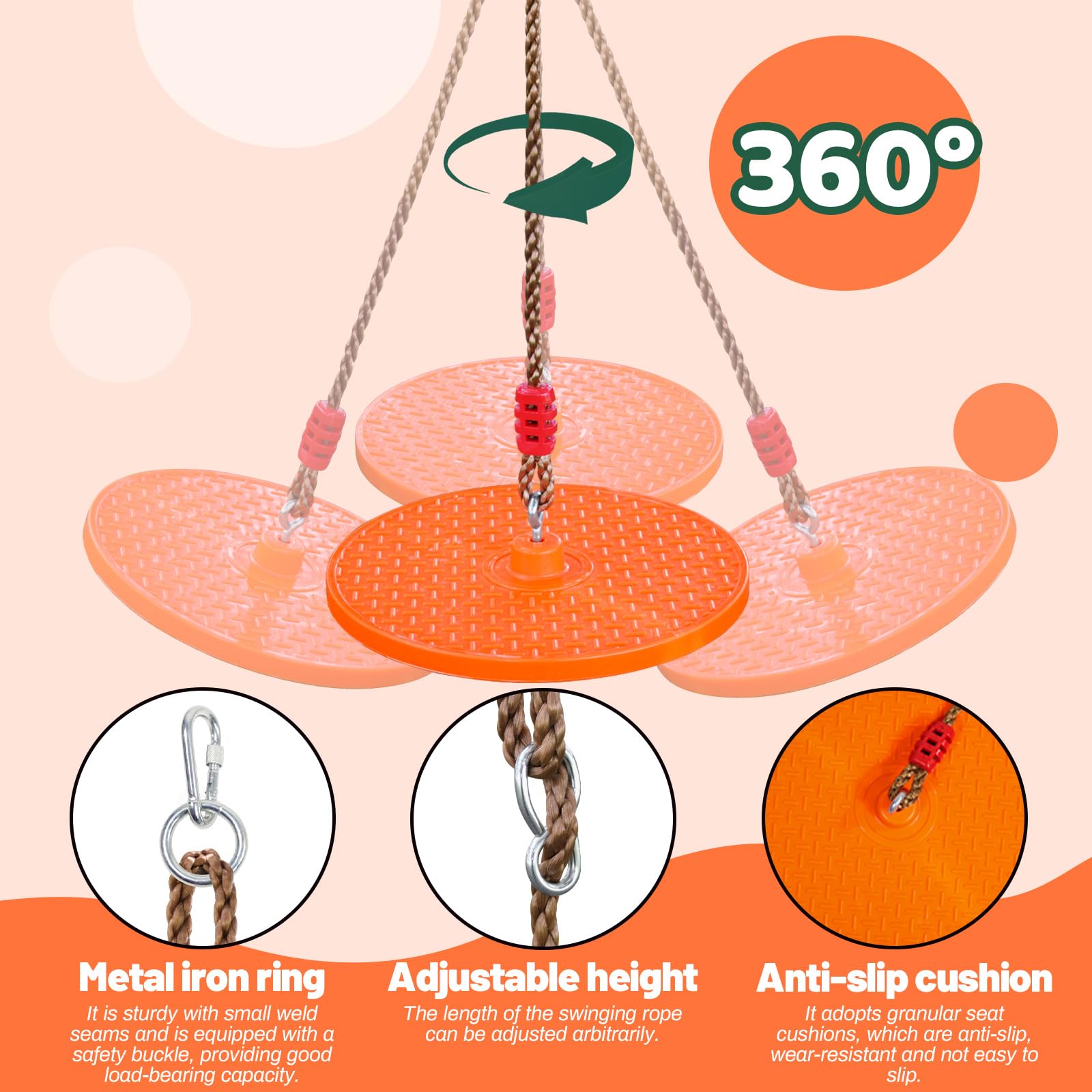 Just.smile portable rope swing suitable for parks and trips.