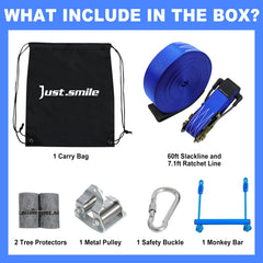 Just.smile stainless steel double-bearing pulley ensures smoother sliding and confident rides.