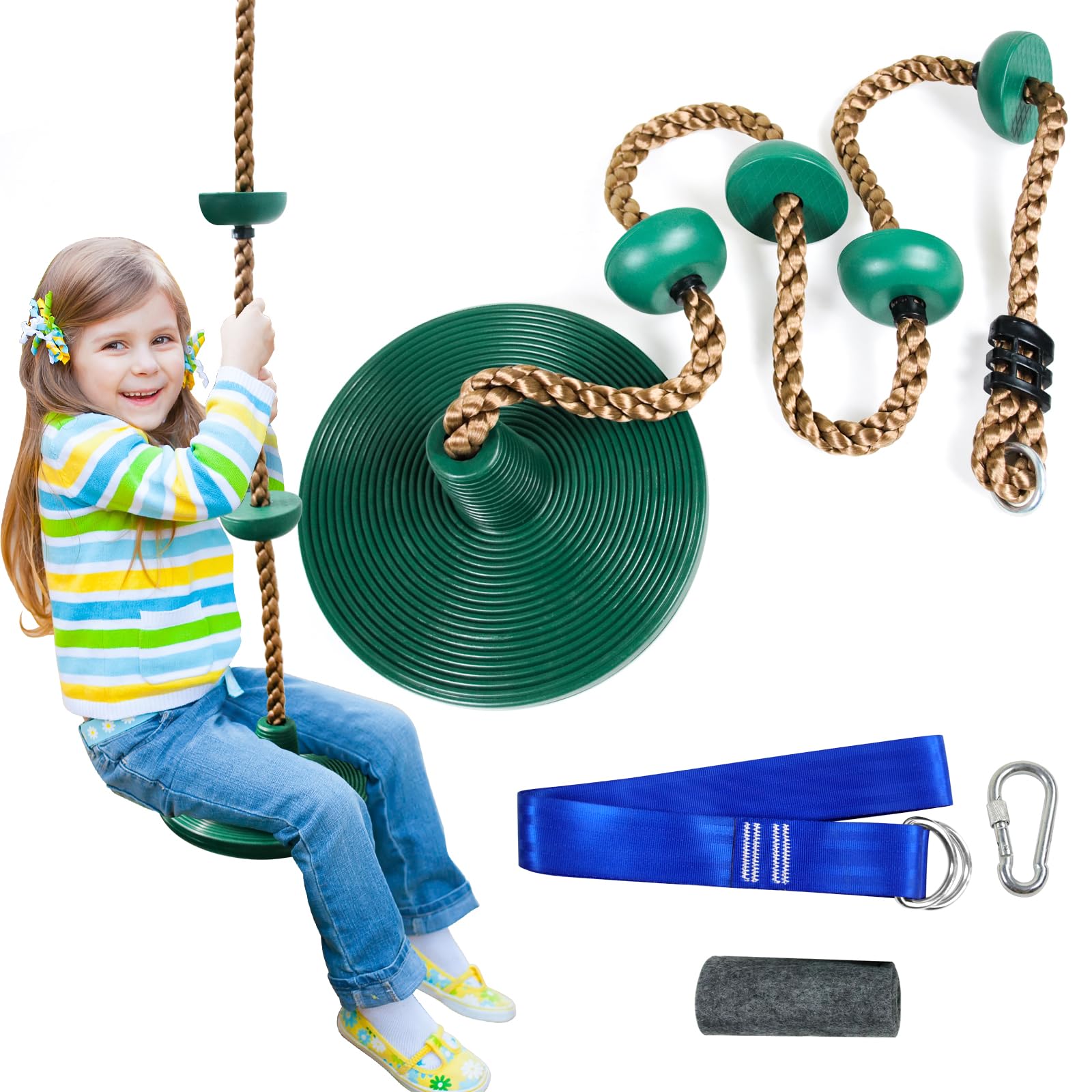 Just.smile tree swing for kids with disc seat invites outdoor play and movement