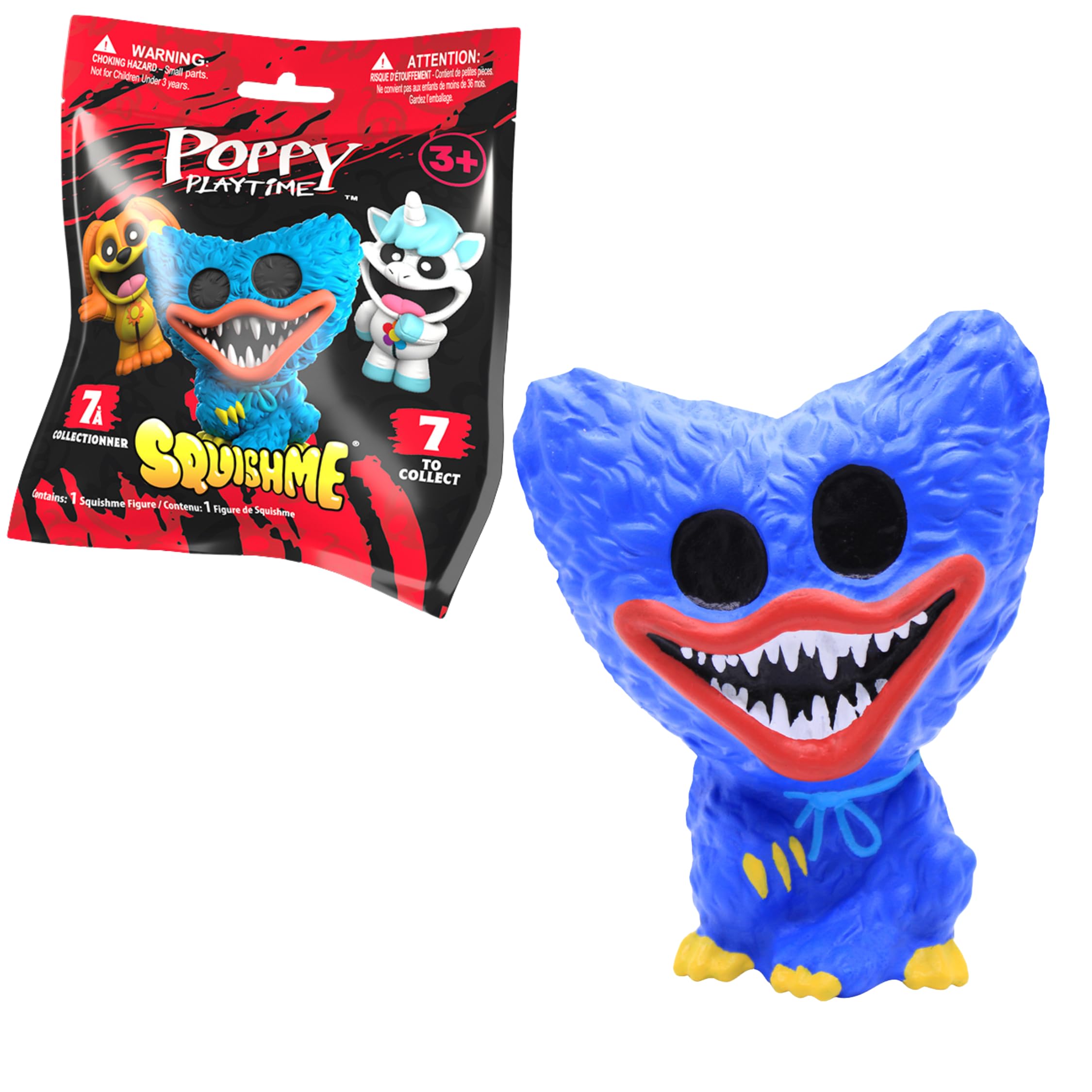 Just Toys LLC Poppy Playtime SquishMe Huggy Wuggy blind bag figure for tactile play