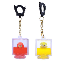 Just Toys LLC Glow Super Sonic backpack hanger with glow-in-the-dark effect.