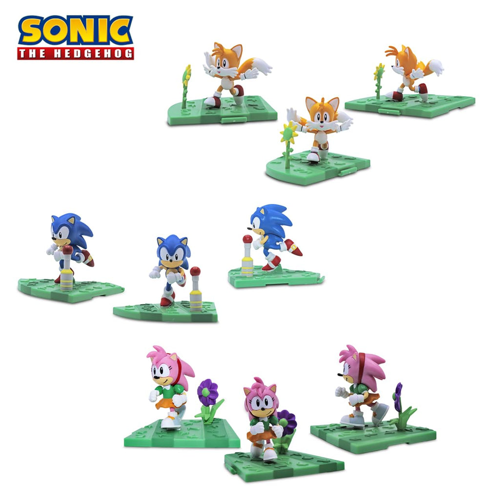 Just Toys LLC Sonic Craftables Series 4 figure knuckles display-ready hero.