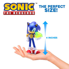 Just Toys LLC Sonic metallic figure with interchangeable arms for versatile posing