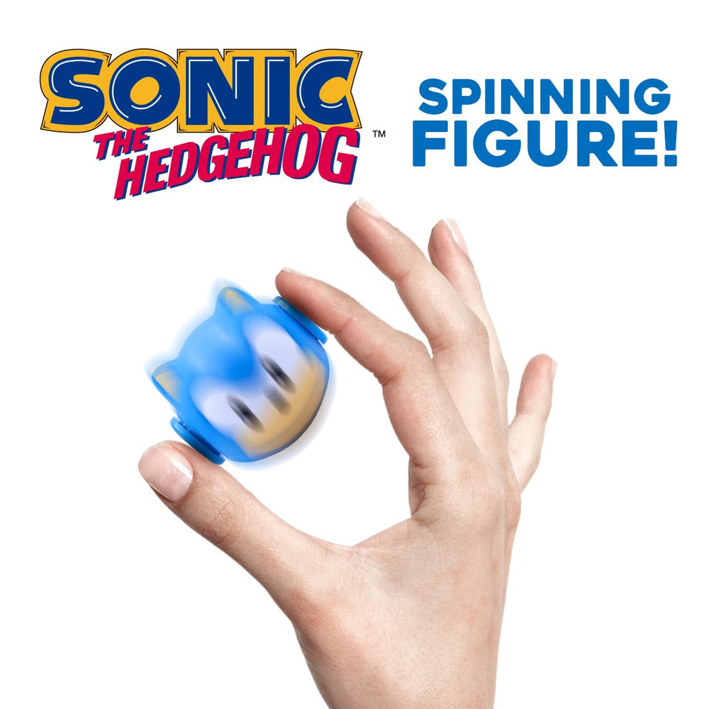 Just Toys LLC Sonic Spinner four-design collection showcases Sonic, Tails, Knuckles, Super Sonic.