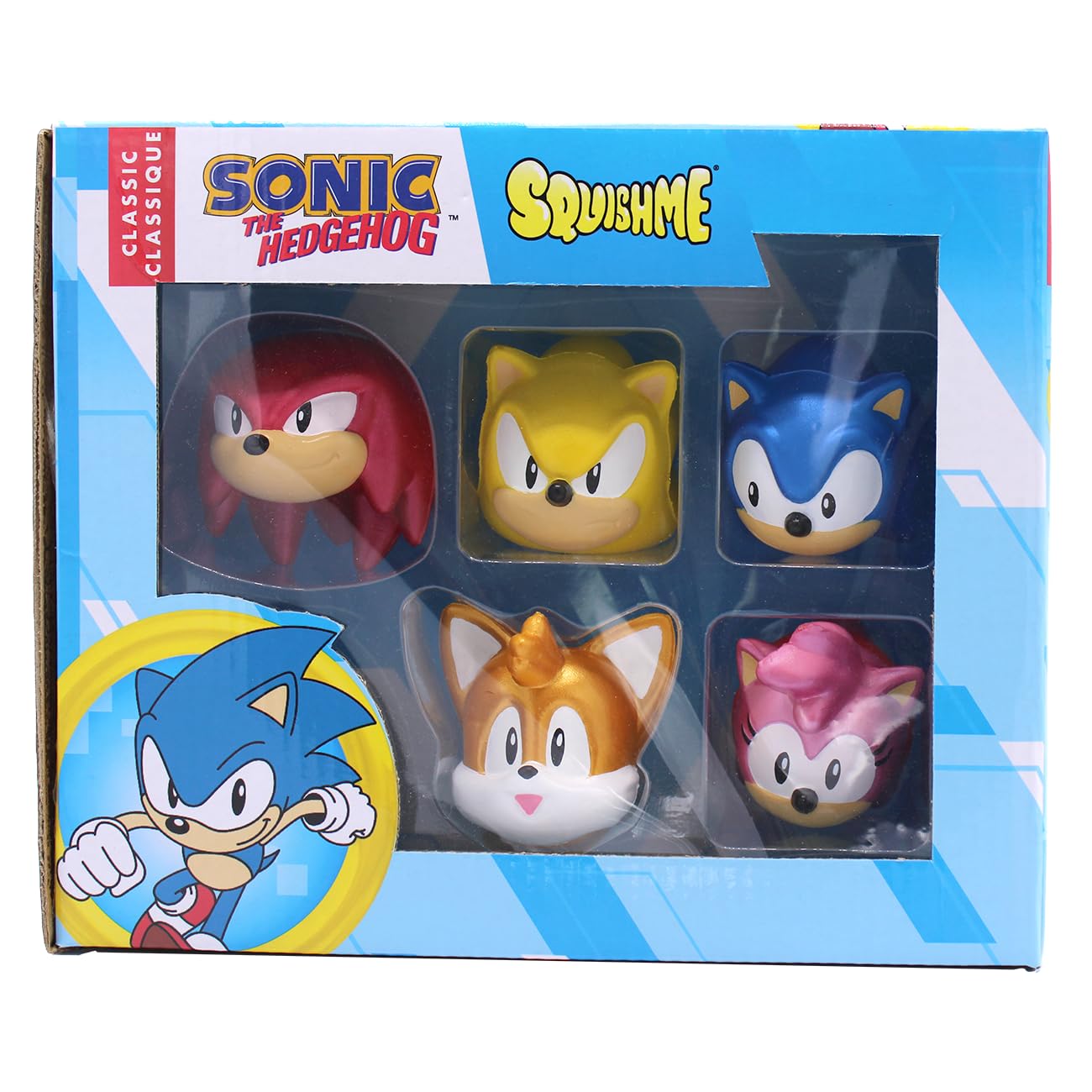 Just Toys LLC Sonic SquishMe Series 1 Collector Box cover for display and gifting.