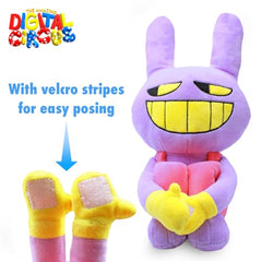 Just Toys LLC Pomni plush, side pose, perfect for cozy storytelling.