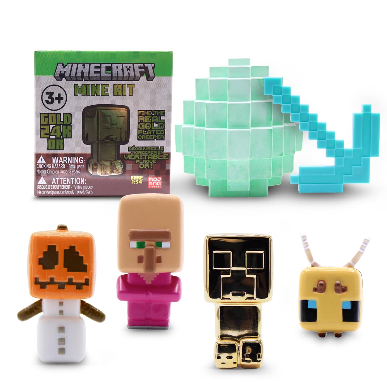 Just Toys Minecraft Mine Kit block ready for water soak and hands-on digging fun