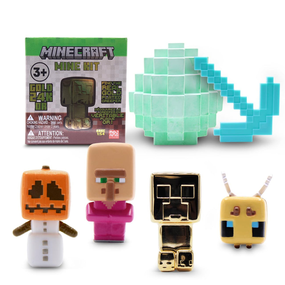 Just Toys Minecraft Mine Kit block ready for water soak and hands-on digging fun