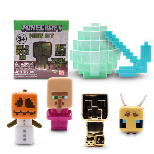 Just Toys Minecraft Mine Kit block ready for water soak and hands-on digging fun