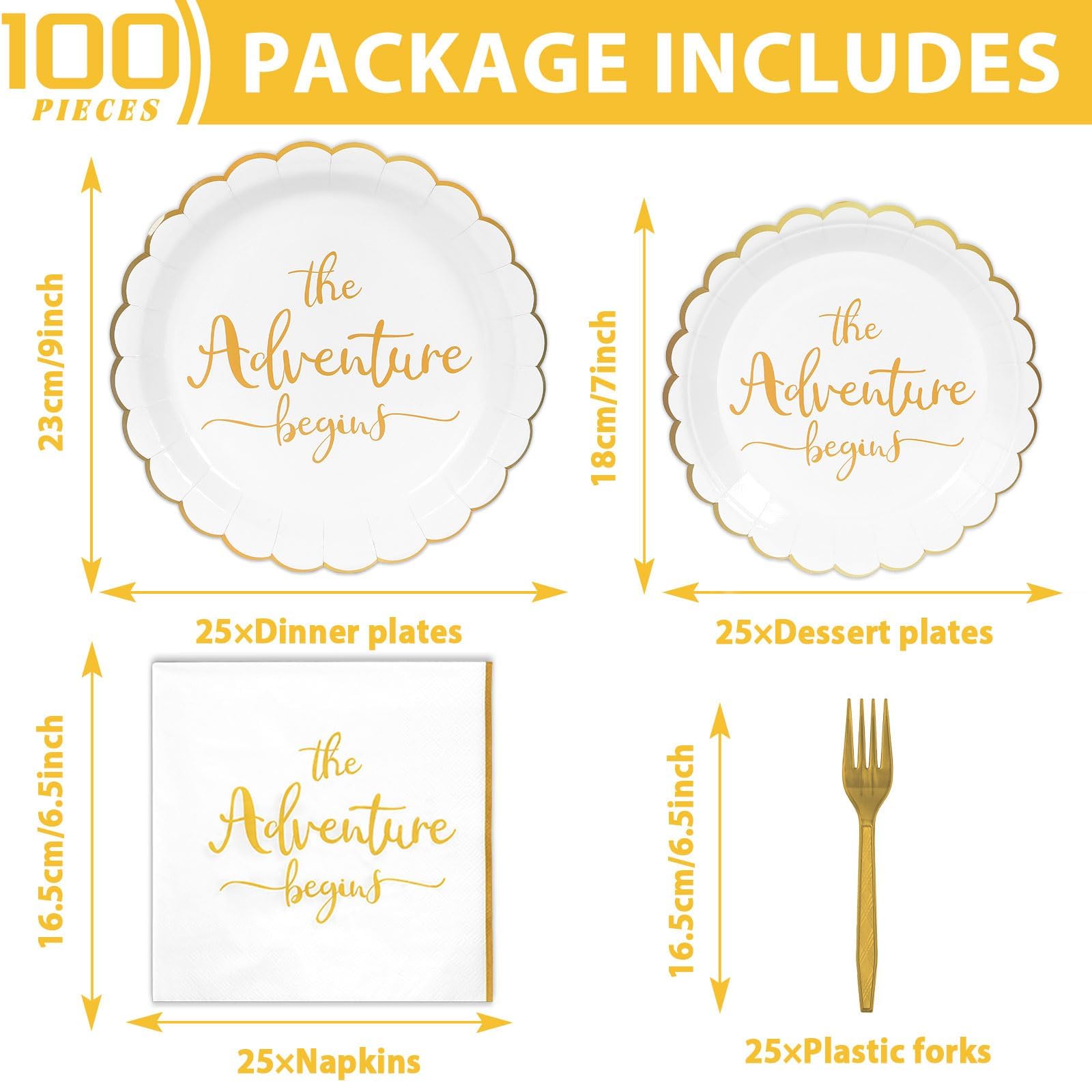 Justforjoyful adventure begins dessert plates for an elegant engagement party service.