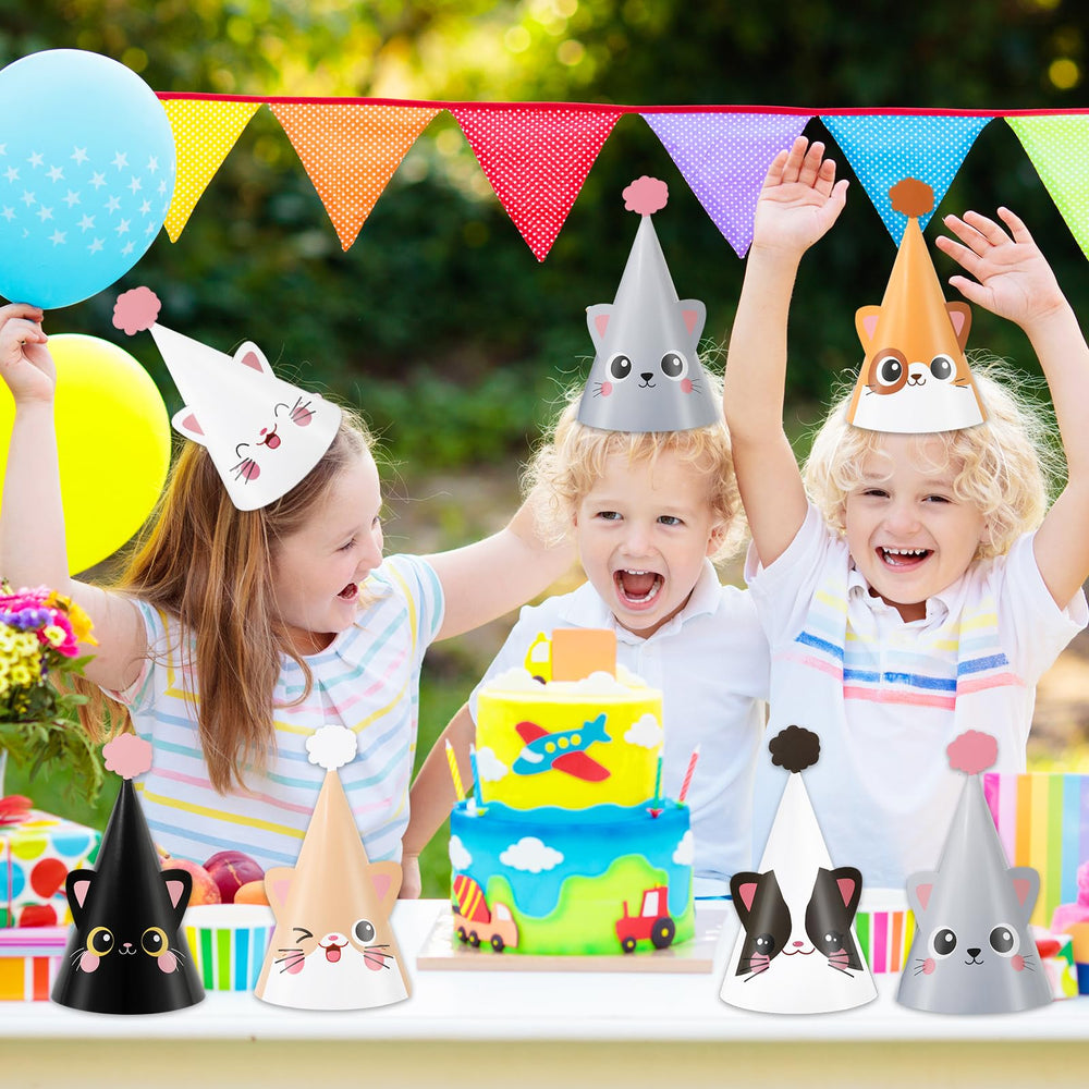 Justforjoyful cat hat design 7, versatile for kid and adult celebrations.
