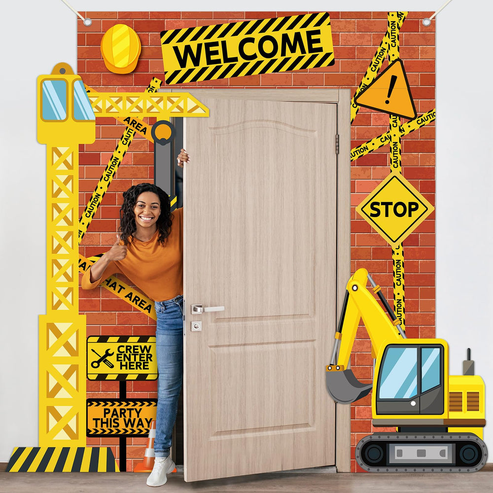 Justforjoyful construction truck prop adds playful vibes to birthday or classroom events.