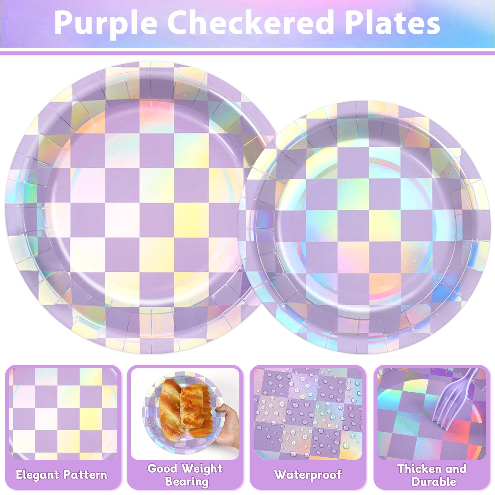 Justforjoyful holographic napkins 6.5in soft and durable for elegant events.