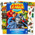 Justice League stickers pad with over 295 colorful designs across four pages for rewards