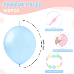 JUSTOTRY Link Balloons arches in macaron mix create a dramatic entrance.