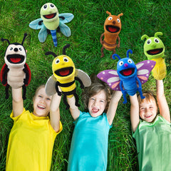 JUSTQUNSEEN caterpillar puppet soft body ideal for classroom décor