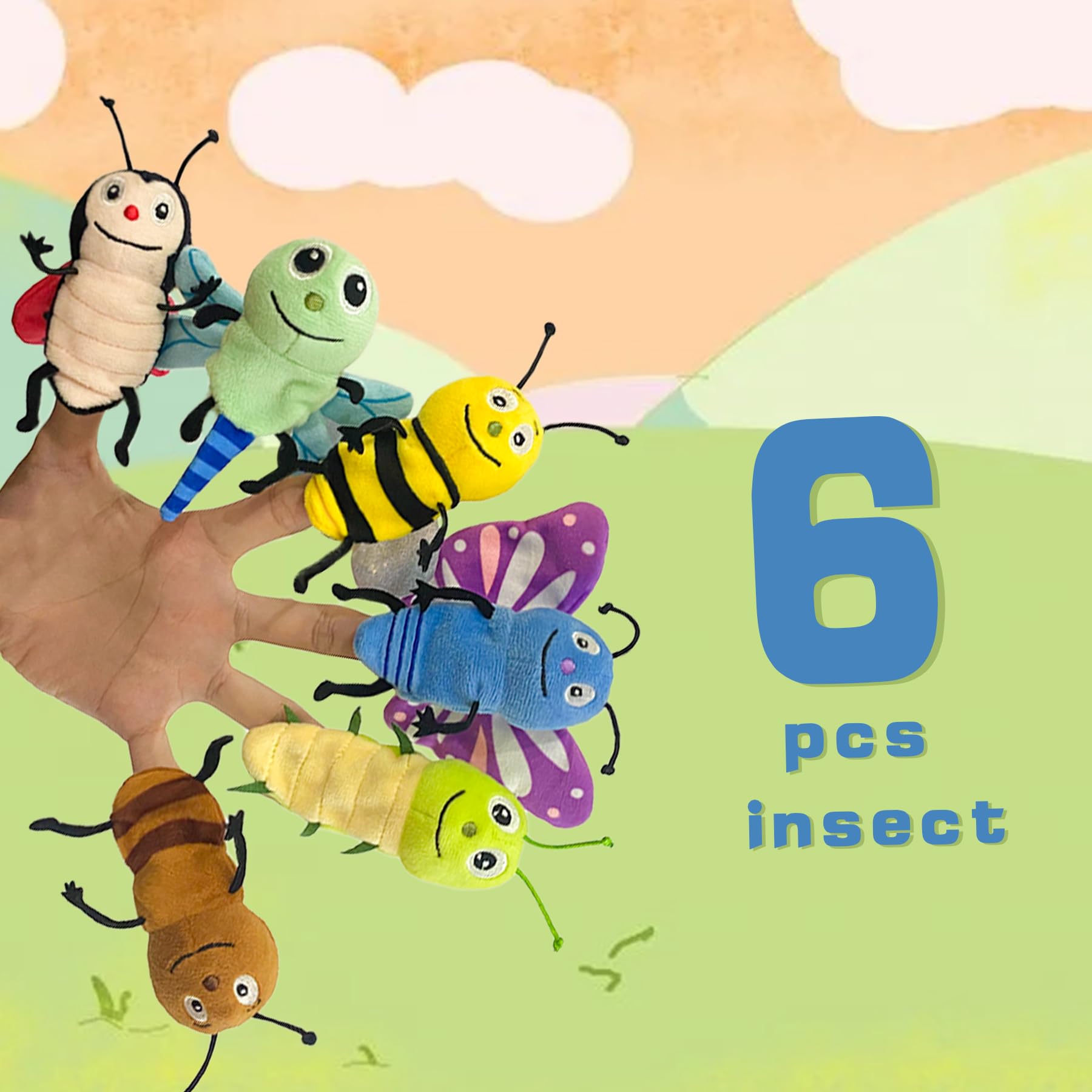 JUSTQUNSEEN ant finger puppet for cooperative, imaginative adventures