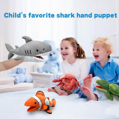 JUSTQUNSEEN puppet stage demo showing lively shark scenes