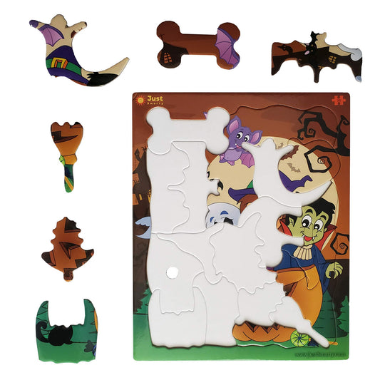 Just Smarty Halloween puzzles bat increases early problem-solving during play.
