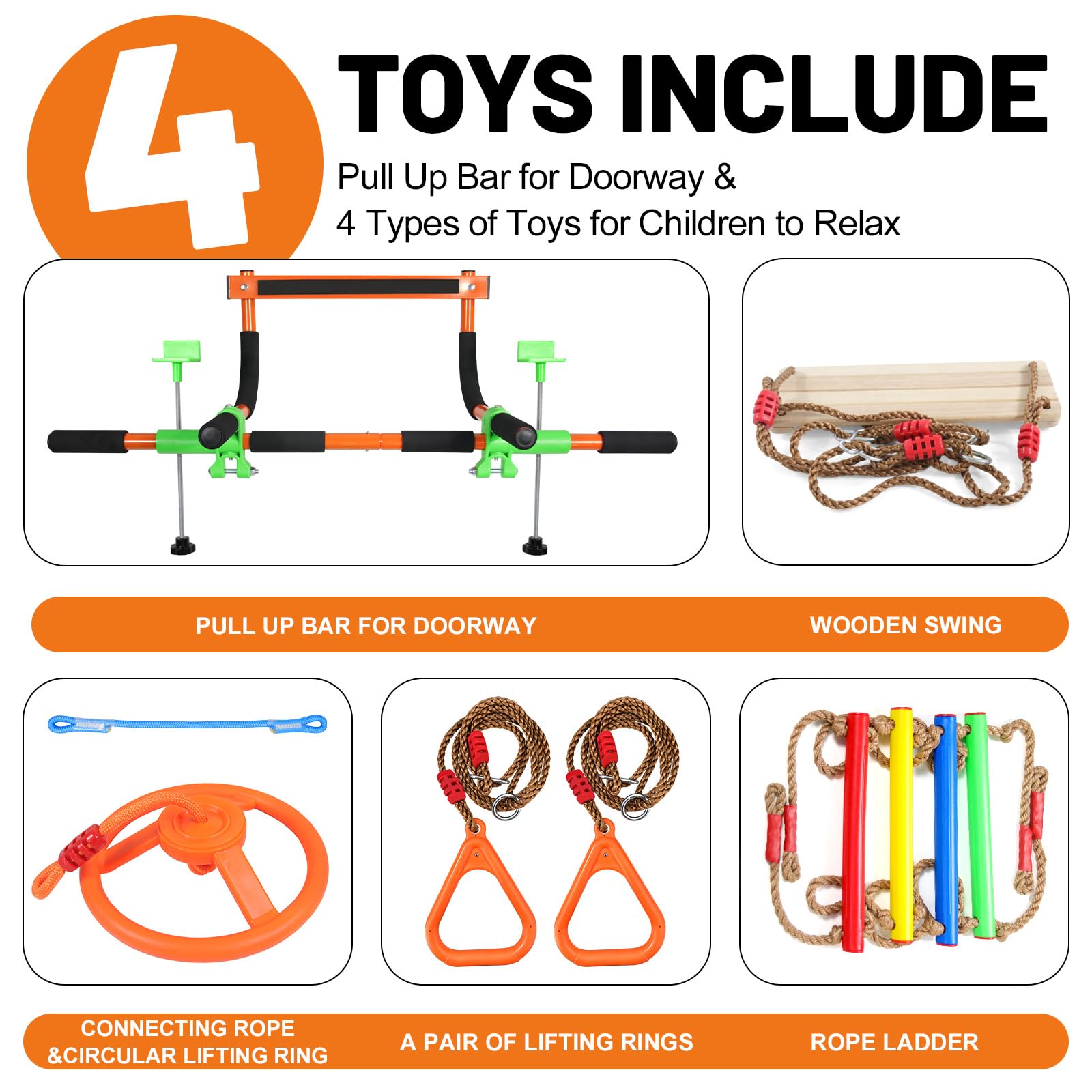 Just.smile doorway swing rope provides versatile play and balance training for kids.