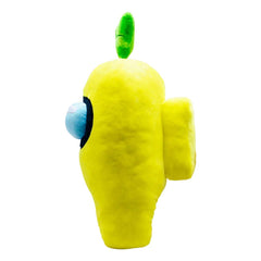 Just Toys LLC Among Us Mega plush Yellow Sprout front view for cuddling and gifting.