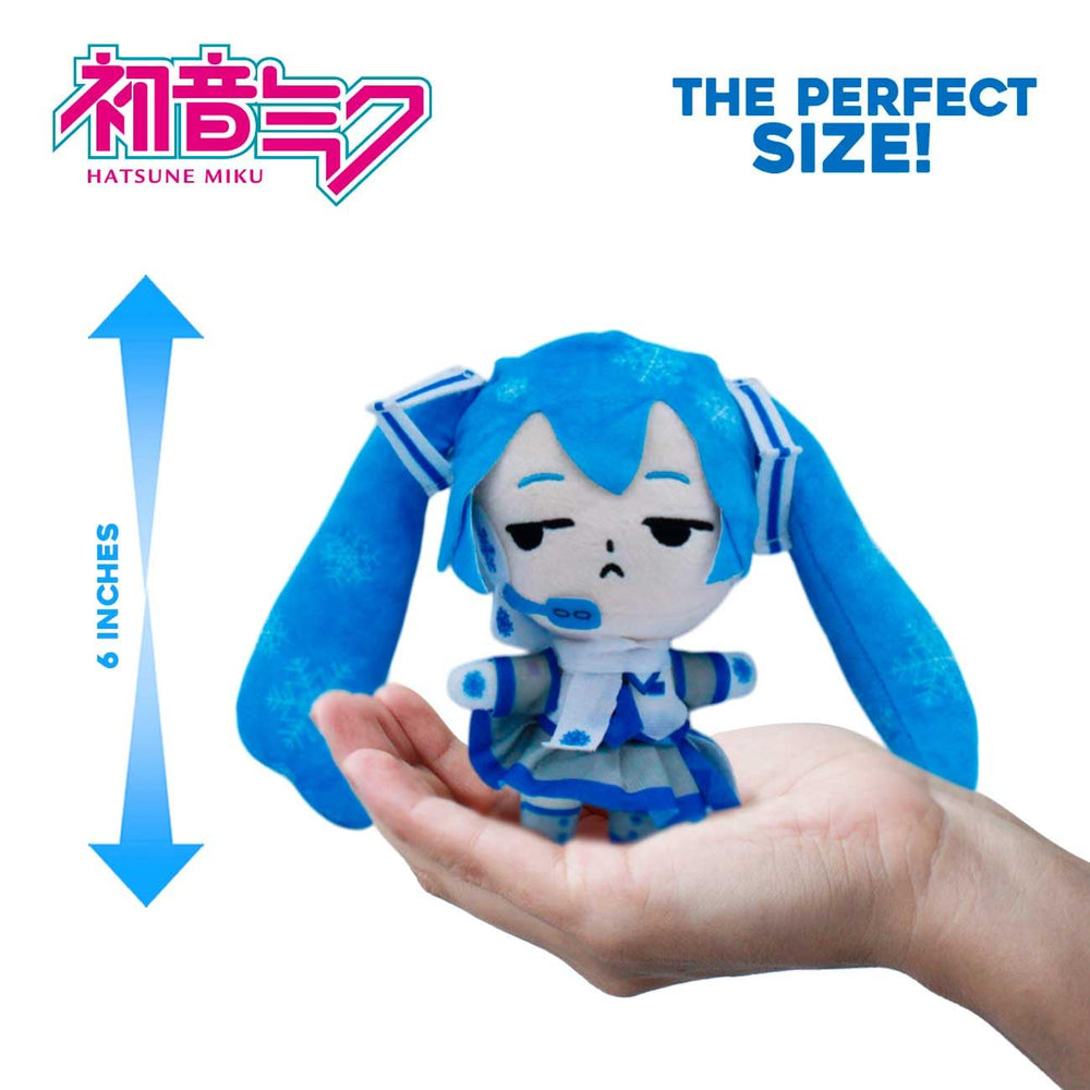 Just Toys LLC Hatsune Miku Snow Miku plush back view showcasing outfit