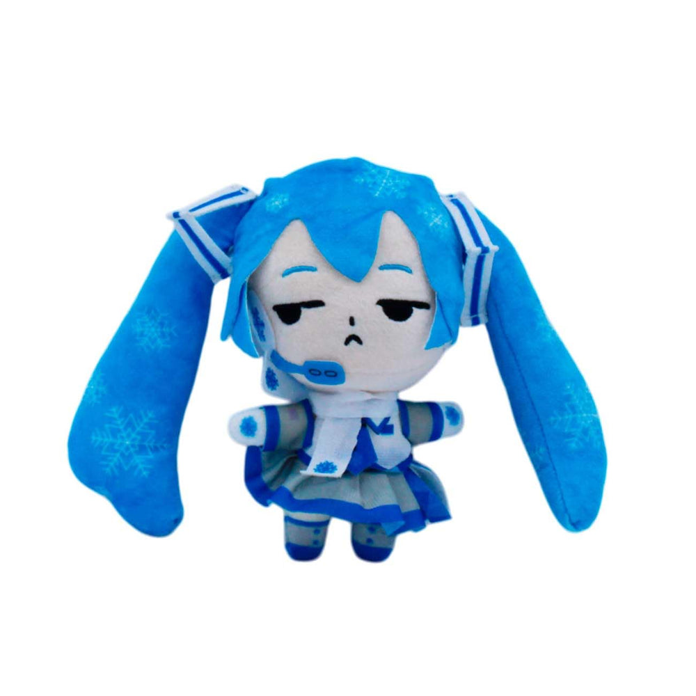 Just Toys LLC Hatsune Miku Snow Miku plush outfit detail highlight fabric