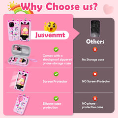 Jusvenmt Kids Phone packaged content ready for gifting.