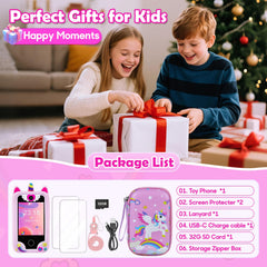 Jusvenmt Kids Phone unicorn-case protecting device with fun styling.