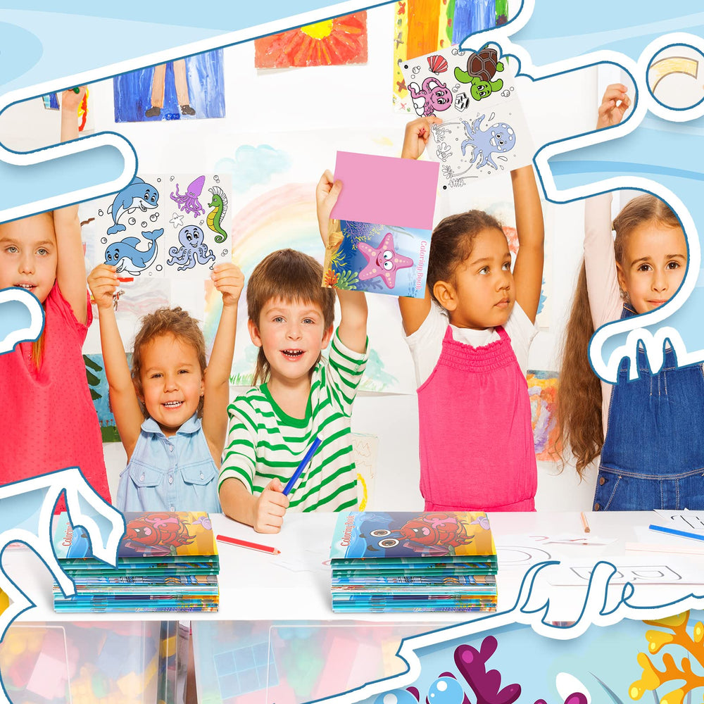 Jutom family coloring time with sea themes for relaxed activity